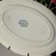 Old earthenware oblong dish, Sarreguemines service Moscow 1900-1925