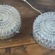 Ceiling light or wall light in moulded glass - 70s