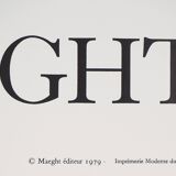 Marc CHAGALL: The violinist above the city - Original vintage poster signed