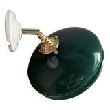 Green opaline wall light