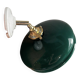 Green opaline wall light