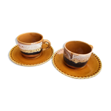 Sarreguemines coffee cups