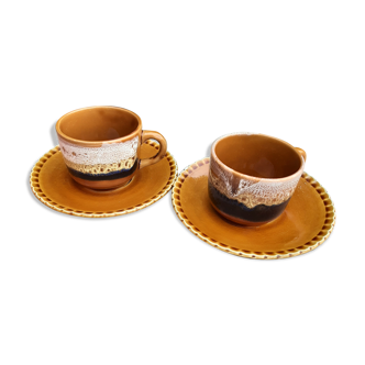 Sarreguemines coffee cups