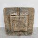 Rare large vintage brutalist ceramic wall light 1970