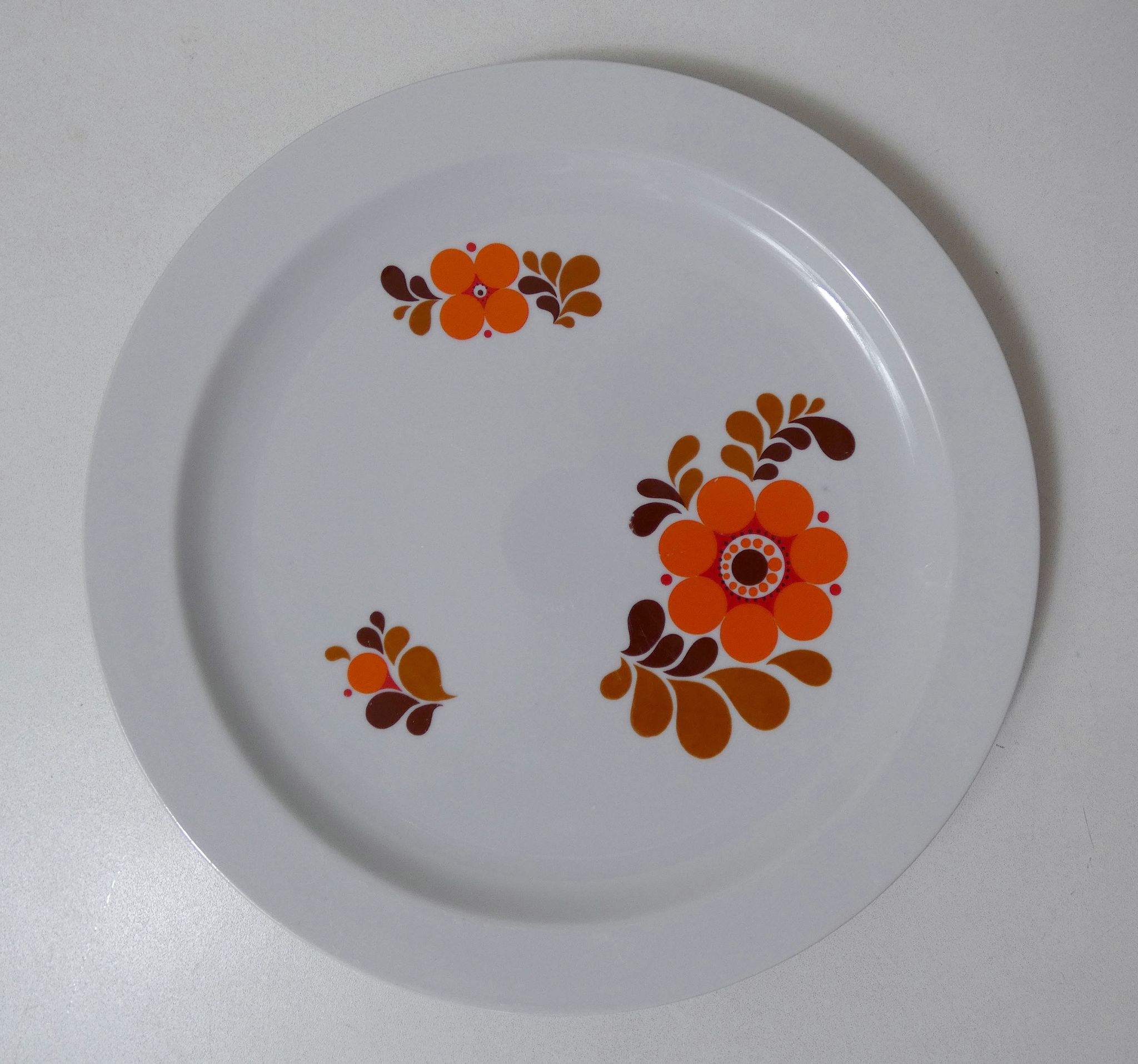 Set de 2 plats de présentation porcelaine de Saxe vintage