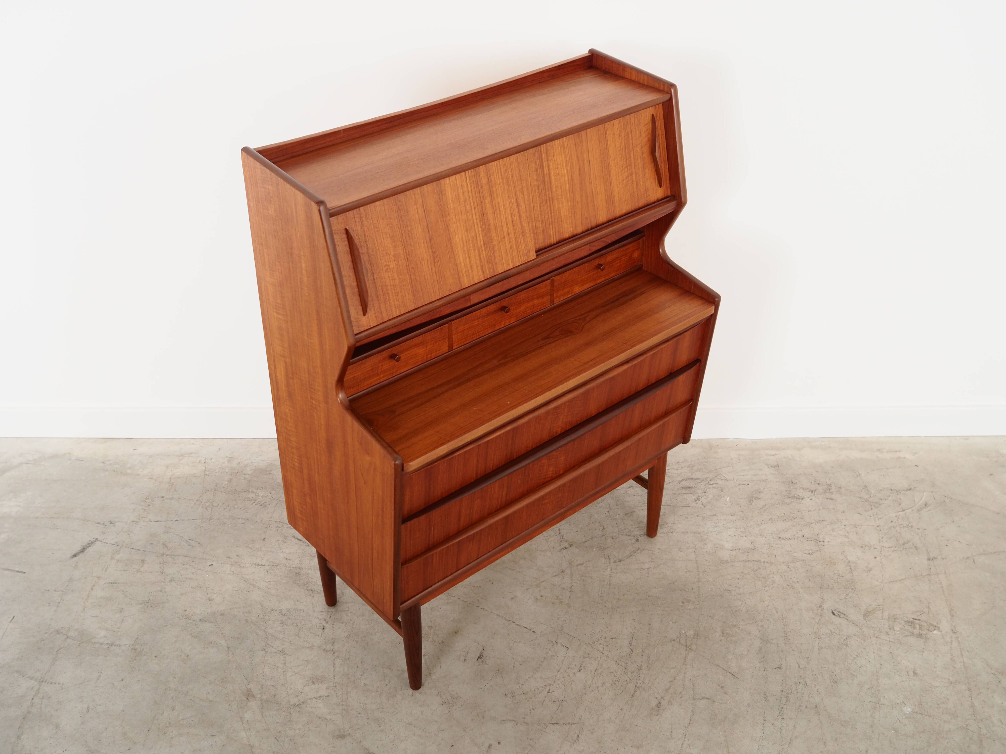 Teak secretary, Danish design, 1970s, production: Denmark