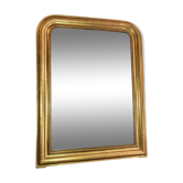 Miroir 100X76 cm d'époque Louis Philippe, dorure feuille d'or