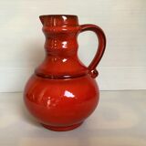 Vase pitcher jug ceramic red style w Germany