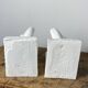 Pair of vintage stone cat bookends