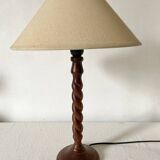 Turned wooden lamp h 50