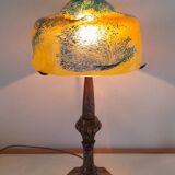 Art Nouveau style lamp 1950 Paris Star Trade Mark and glass paste