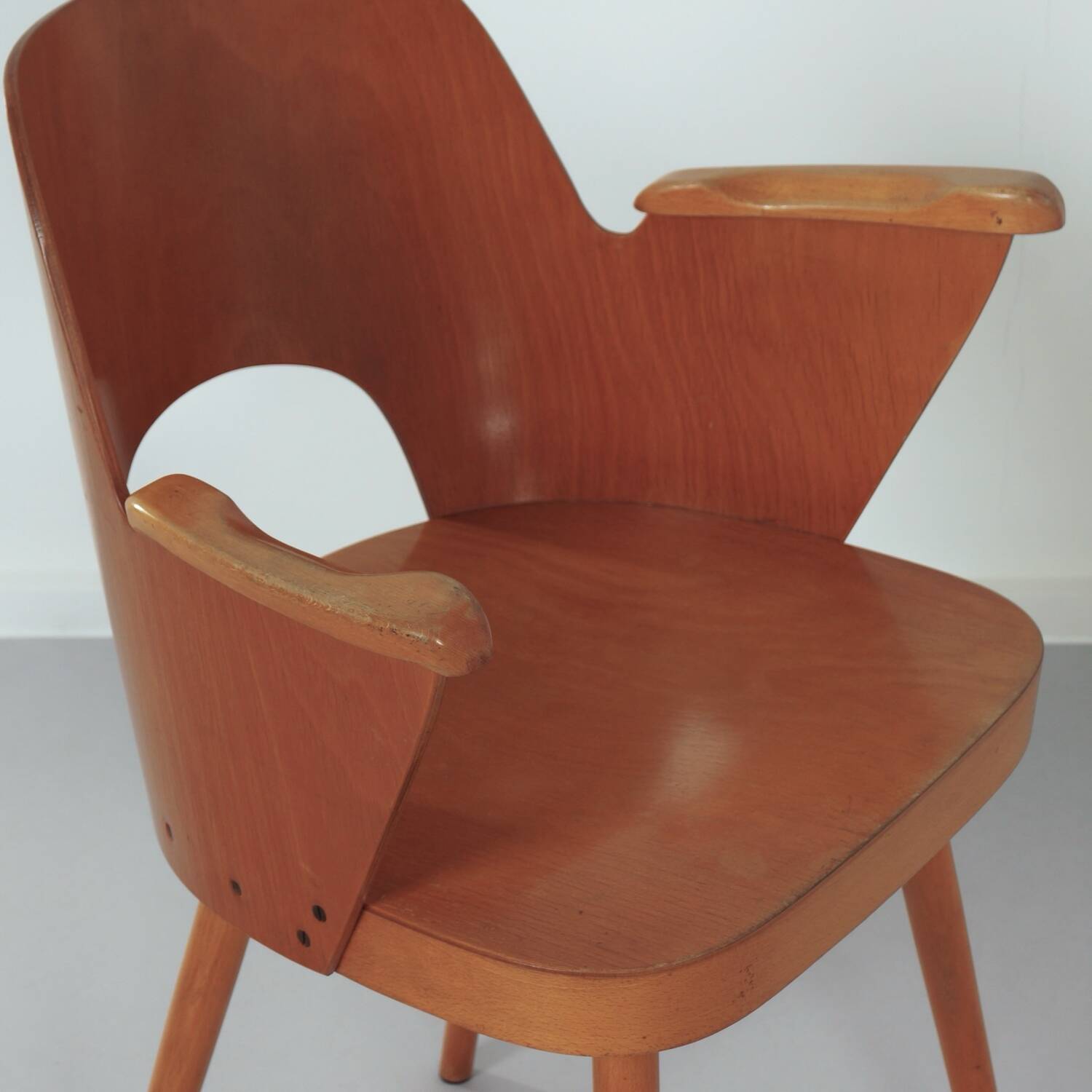 Vintage armchair 1515 by oswald haerdtl for thonet, 1950s