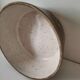 Vintage dish with black and ochre decoration and a speckled crackled interior – 1970s