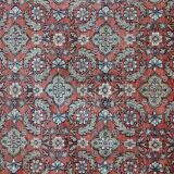 Hand-knotted wool and silk rug Kashmir India 1950