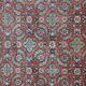 Hand-knotted wool and silk rug Kashmir India 1950