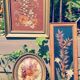 Cadre vintage fleurs séchées