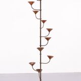 Scandinavian Brass standing candle stick 1960s