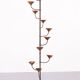 Scandinavian Brass standing candle stick 1960s