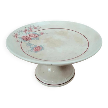 Antique compote dish from Saint-Amand, model "Thalie"