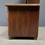 Antique painted pine desk or secretaire with wall unit from Germany late 1800s.