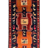 Lankaran persian runner rug handwoven traditional wool area rug - 89x285cm