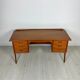 1960s Vintage Curved Teak Writing Desk by Svend Aage Madsen