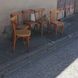 Set of 5 bistro chairs