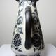 Antique Art Deco vase 1920-40 in fine stoneware, Art Nouveau and Chinoiserie style