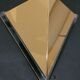 Art deco wall lamp in gilded metal and plexi
