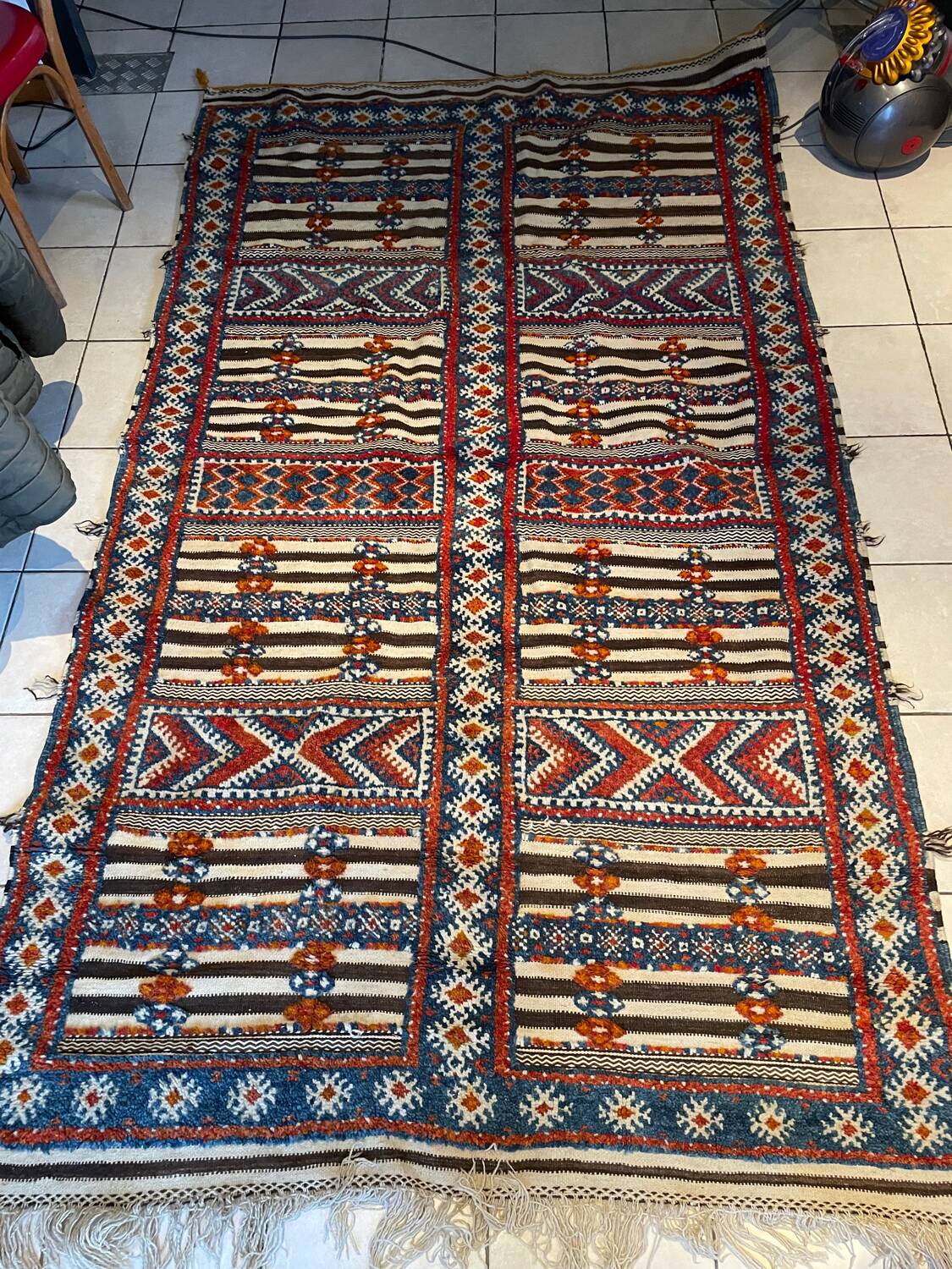 Vintage Moroccan Berber High Atlas Rug