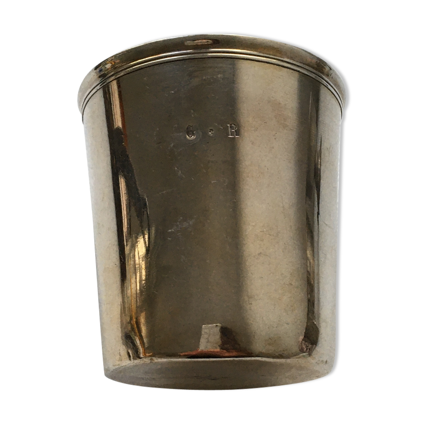Silver metal cup