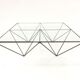 Table low vintage 60s/70s design steel wire
