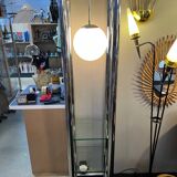 70's chrome design floor lamp shelf