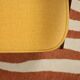 Fauteuil en bois et velours jaune par Chierowski