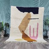 Handmade Berber rug in pure wool 2.5x1.5 m