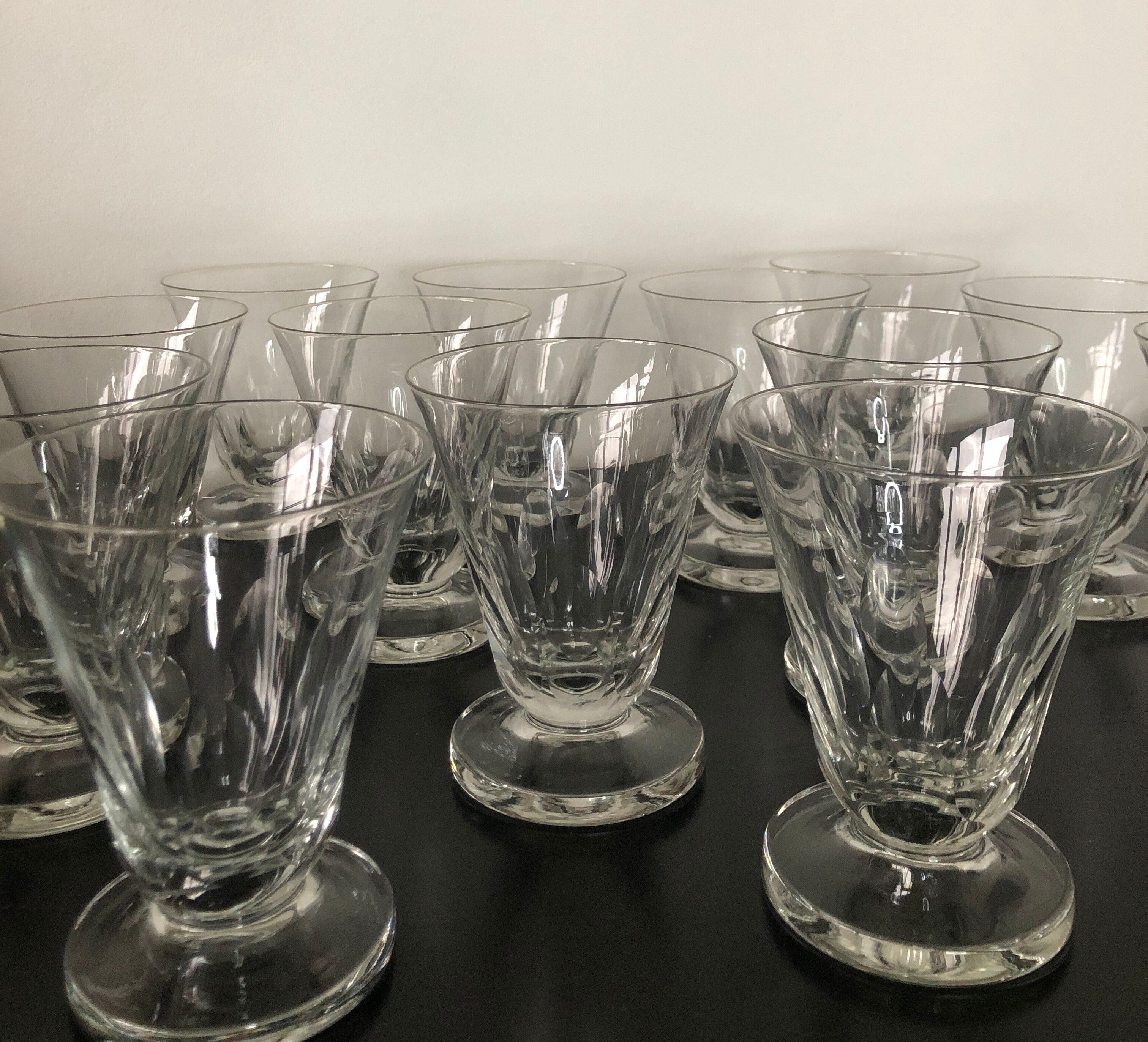 10 crystal water glasses