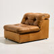 Modular leather sofa, set of 3