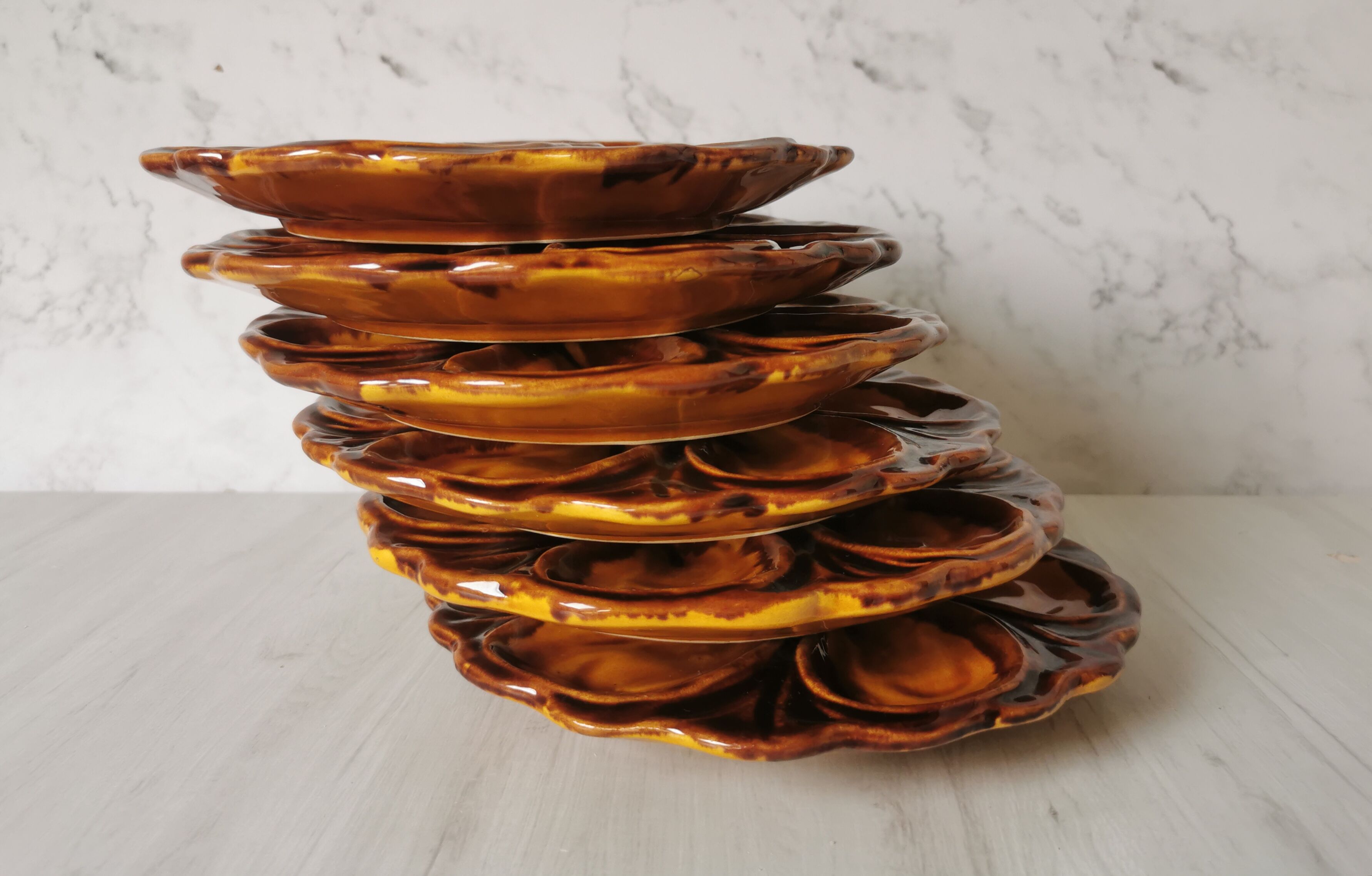 Vallauris oyster plates