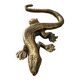 Lézard en bronze doré