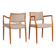 Ensemble de 2 fauteuils danois Niels O. Møller 65, design du XXe siècle