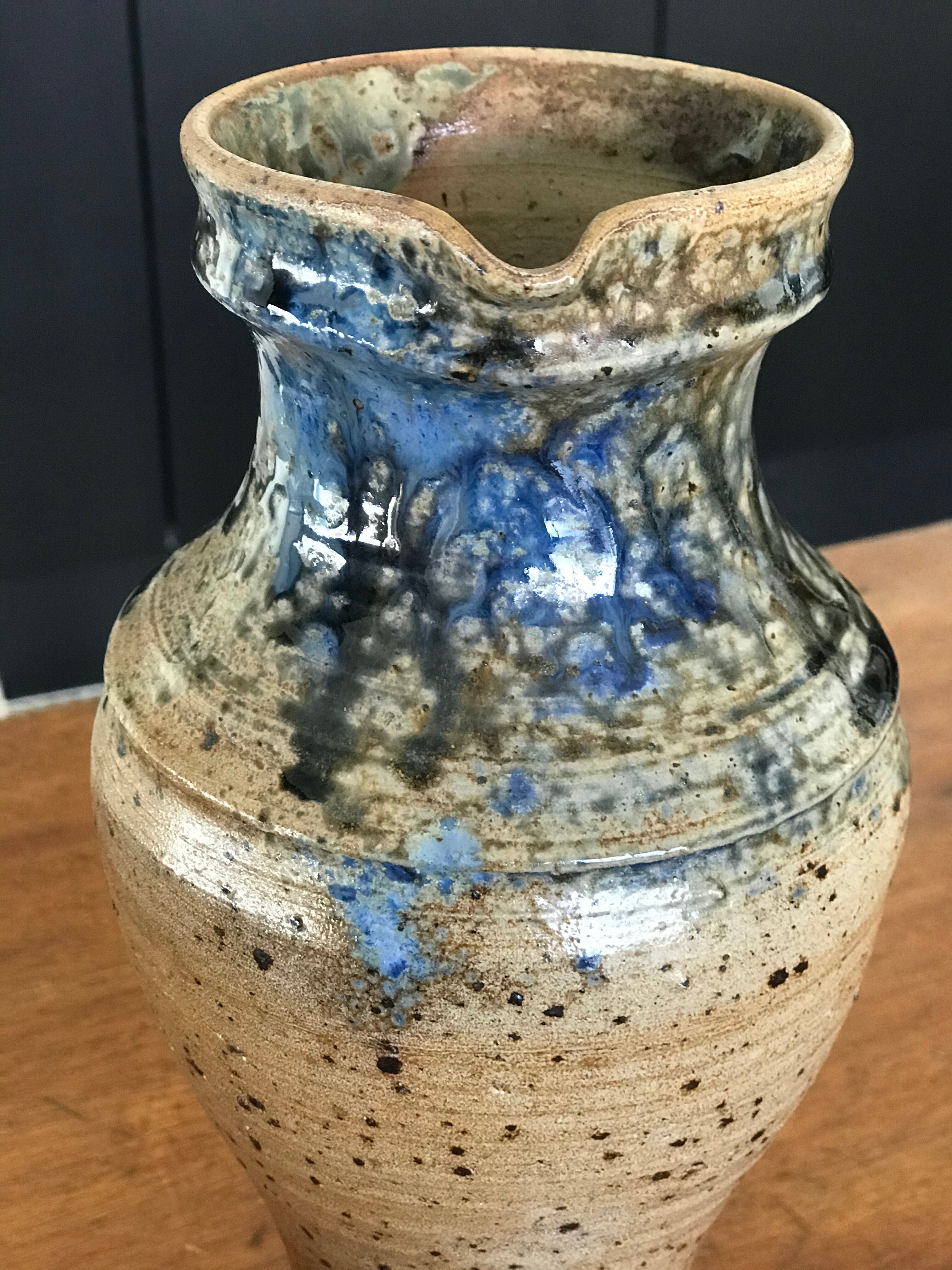 Glassed sandstone pitcher
