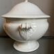 White tureen in earthenware Creil and Montereau nineteenth century