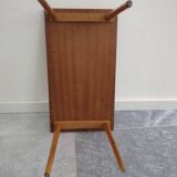 Mid Century Side Table Wood and Ceramics