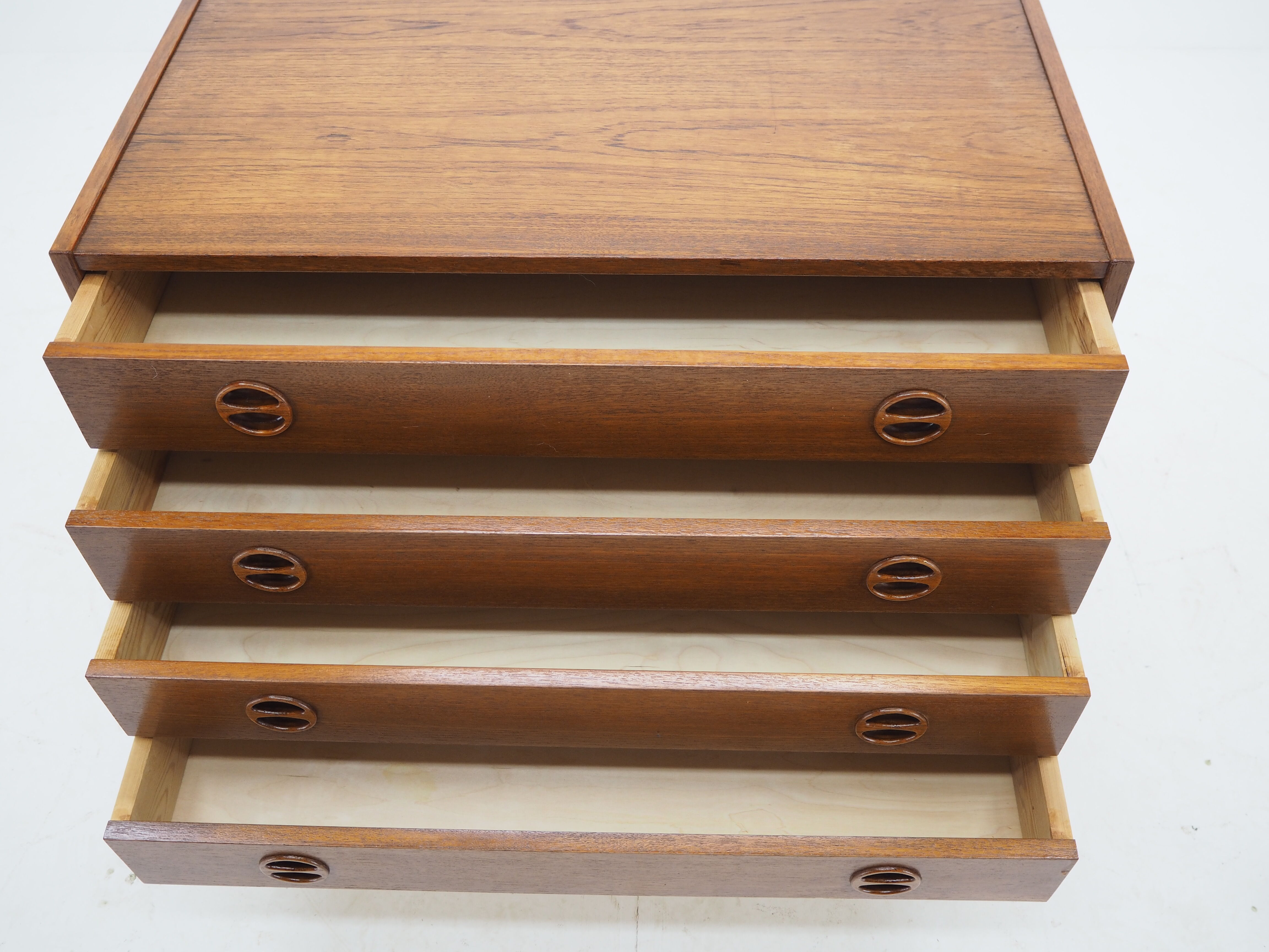 1960s Upcycled Teak Chest of Drawers, Denmark