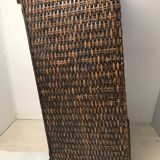 Vintage wicker rattan lounge sofa