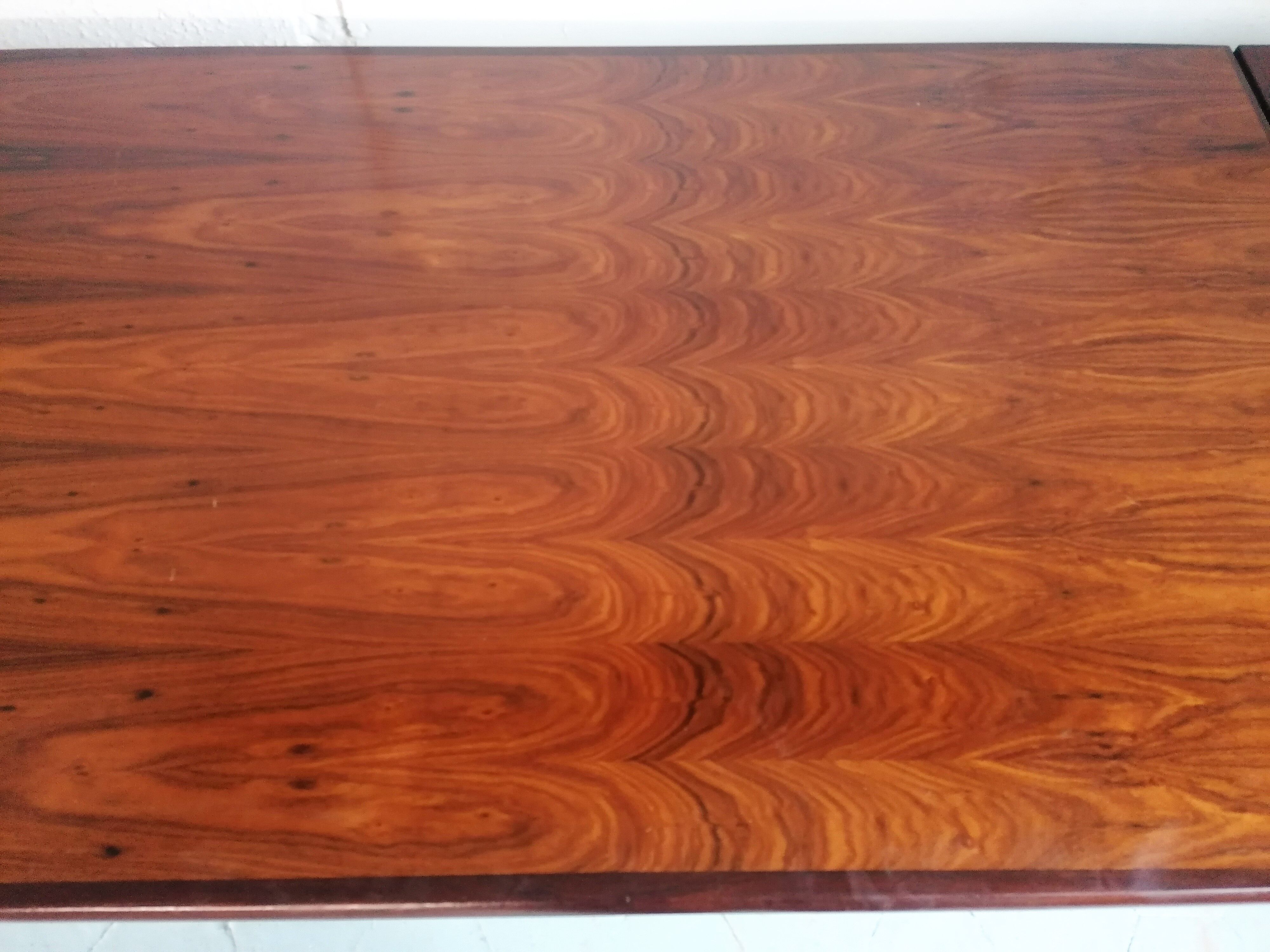 Table teck avec rallonges