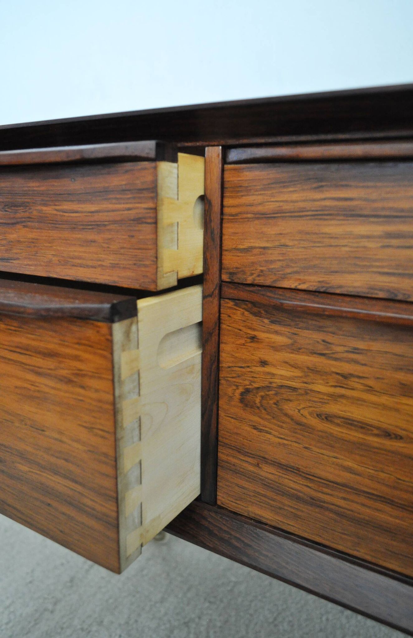 Table de couture scandinave moderne en palissandre, Danemark, 1960s