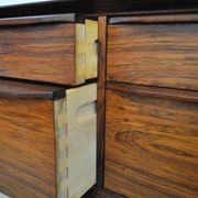 Table de couture scandinave moderne en palissandre, Danemark, 1960s