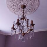 Chandelier cage with tassels