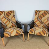 Paire de fauteuils vintage